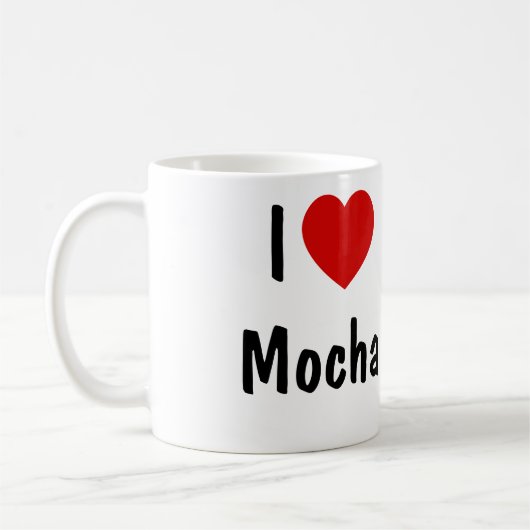 Ik hou van Mocha Coffee Koffiemok (Links)
