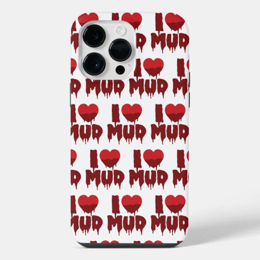 Ik hou van modder iPhone hoesje (Achterkant)