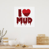 Ik hou van modder poster (Keuken)