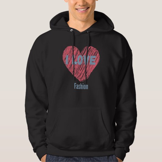 Ik hou van Mode Afbeelding Hobby of obbyist Hoodie (Voorkant)