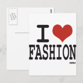 Ik hou van Mode Briefkaart (Voorkant / Achterkant)