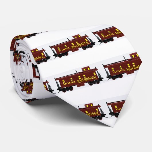 Ik hou van modelspoorwegen stropdas (Opgerold)