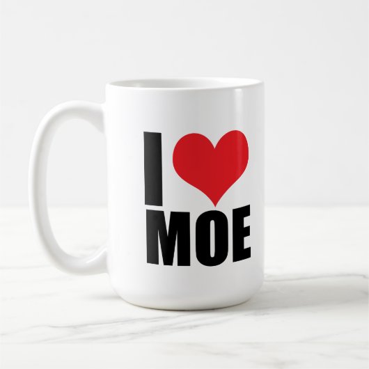 Ik hou van Moe Koffiemok (Links)