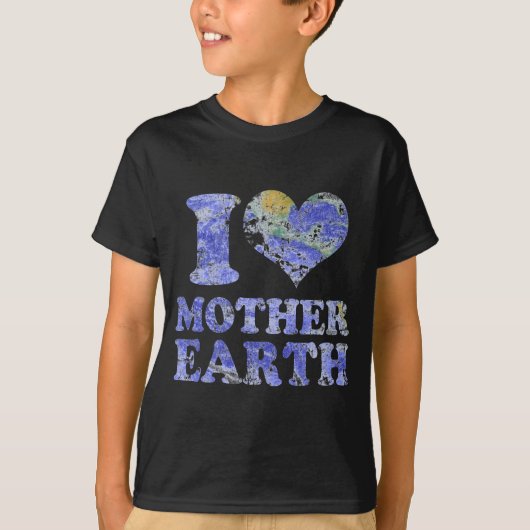 Ik hou van Moeder Aarde T-shirt  (Voorkant)