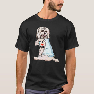 Ik hou van Moeder Tattoo Coton De Tulear Moeder Ho T-shirt