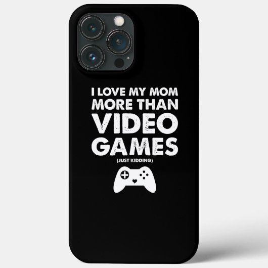 Ik hou van Moeder Videospel Jongens Kinderen Tiene Case-Mate iPhone Case (Achterkant)