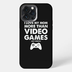 Ik hou van Moeder Videospel Jongens Kinderen Tiene iPhone 13 Pro Max Hoesje