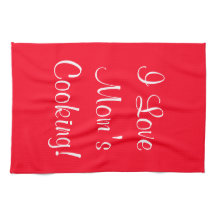 Ik hou van moeders (naam) koken rood wit
