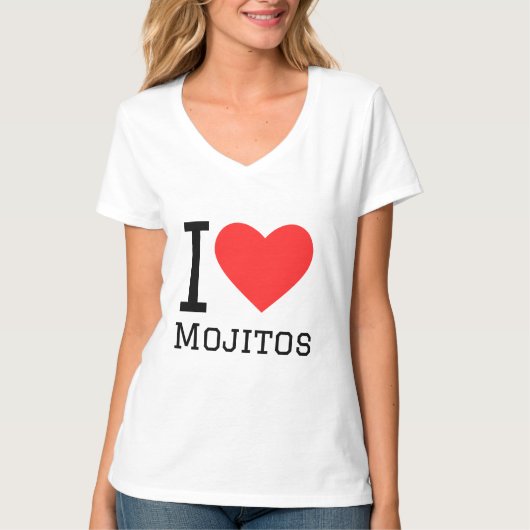 Ik hou van mojito's t-shirt (Voorkant)