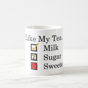 Ik hou van... Mok van thee met melk en 2 suikerrie