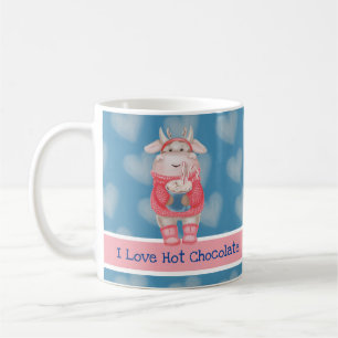 Ik hou van mok warme chocolademelk