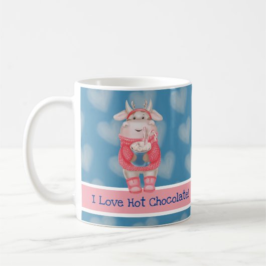 Ik hou van mok warme chocolademelk (Links)