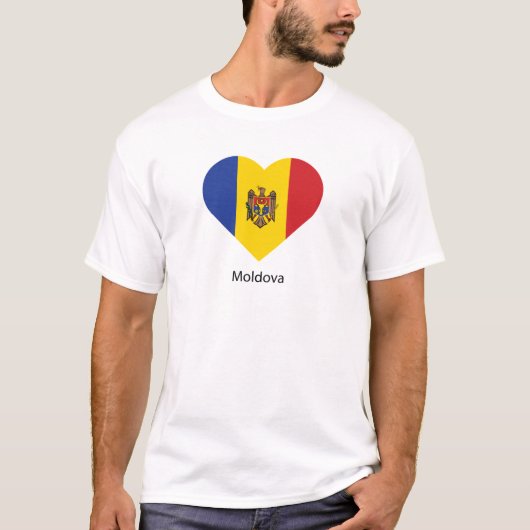 Ik hou van Moldavië T-shirt (Voorkant)