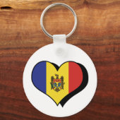 Ik hou van Moldova Sleutelhanger (Voorkant)