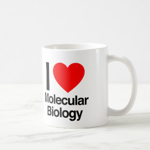 ik hou van moleculaire biologie koffiemok
