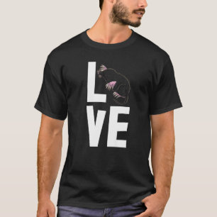 Ik hou van Moles dag vrouwen schattige kleine mol T-shirt