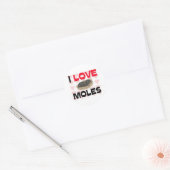 Ik hou van Moles Ronde Sticker (Envelop)