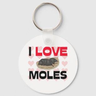 Ik hou van Moles Sleutelhanger