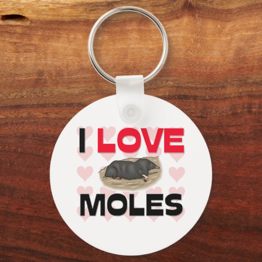 Ik hou van Moles Sleutelhanger (Voorkant)