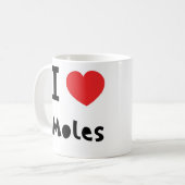 Ik hou van mollen koffiemok (Voorkant links)