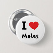 Ik hou van mollen ronde button 5,7 cm (Voorkant /achterkant)