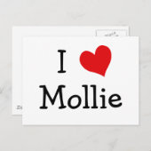 Ik hou van Mollie Briefkaart (Voorkant / Achterkant)
