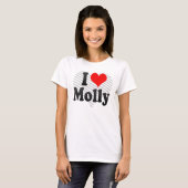 Ik hou van Molly T-shirt (Voorkant volledig)