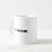 Ik hou van Mom Design Coffee Mok / gepersonaliseer (Voorkant links)