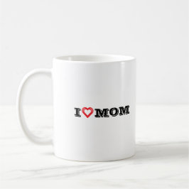 Ik hou van Mom Design Coffee Mok / gepersonaliseer