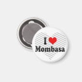 Ik hou van Mombasa, Kenia Magneet (Voorkant / Achterkant)
