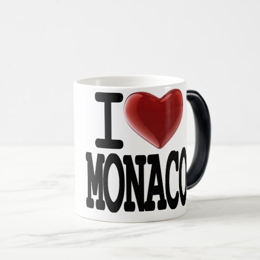 Ik hou van MONACO Magische Mok (Voorkant rechts)