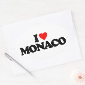IK HOU VAN MONACO OVALE STICKER (Envelop)