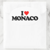 IK HOU VAN MONACO OVALE STICKER (Tas)