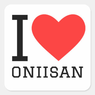 Ik hou van Monisan Vierkante Sticker
