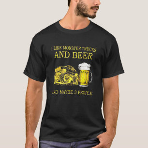 Ik hou van Monster Trucks en Beer en misschien 3 m T-shirt