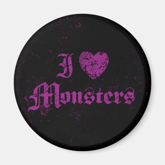 Ik hou van monsters magneet (Voorkant)
