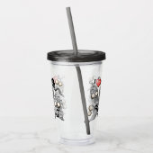 Ik hou van monsters omdat mensen klote zijn acryl drinkbeker (Links)