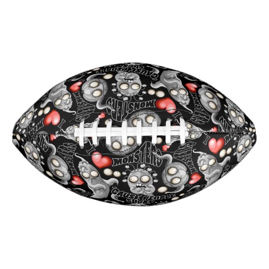 Ik hou van monsters omdat mensen klote zijn american football (Voorkant)