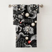 Ik hou van monsters omdat mensen klote zijn bad handdoek (Insitu)