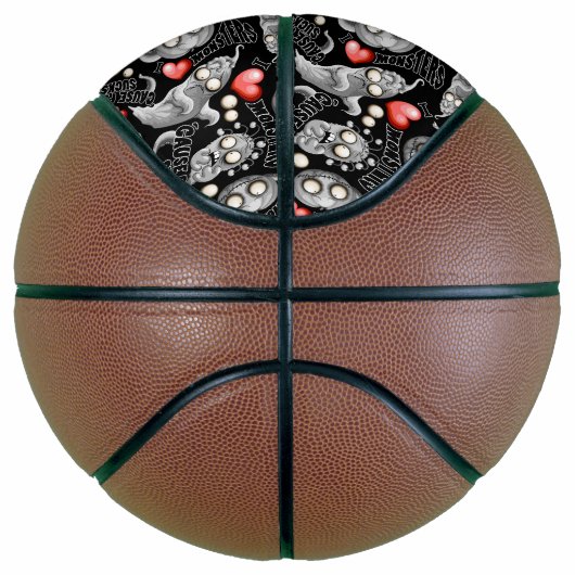 Ik hou van monsters omdat mensen klote zijn basketbal (Rechts)