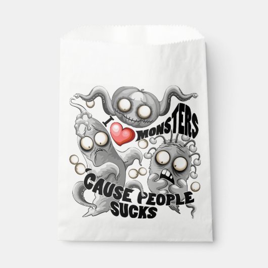 Ik hou van monsters omdat mensen klote zijn bedankzakje (Voorkant)