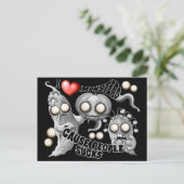 Ik hou van monsters omdat mensen klote zijn briefkaart (Staand voorkant)