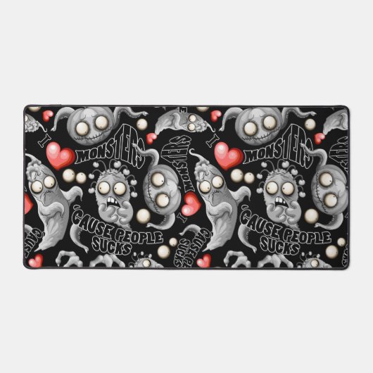 Ik hou van monsters omdat mensen klote zijn bureaumat (Voorkant)