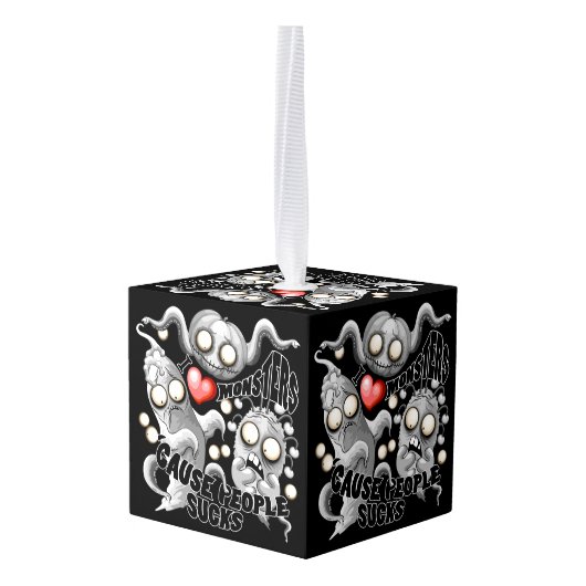 Ik hou van monsters omdat mensen klote zijn decoratie (Achter hoekig)