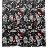 Ik hou van monsters omdat mensen klote zijn douchegordijn (Voorkant)