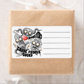 Ik hou van monsters omdat mensen klote zijn etiket (Insitu)