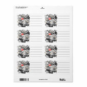 Ik hou van monsters omdat mensen klote zijn etiket (Full Sheet)