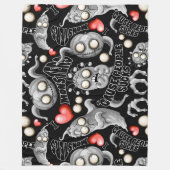 Ik hou van monsters omdat mensen klote zijn fleece deken (Voorkant)