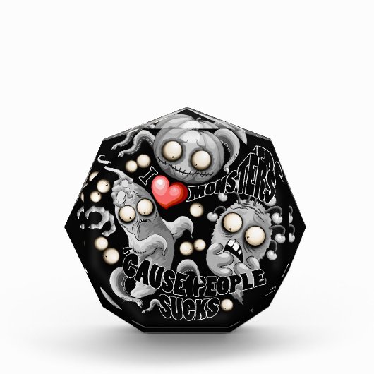 Ik hou van monsters omdat mensen klote zijn fotoblokken (Voorkant)