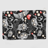 Ik hou van monsters omdat mensen klote zijn golfhanddoek (Horizontaal)